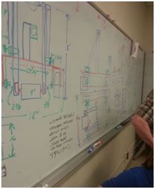 White board design of our robot.